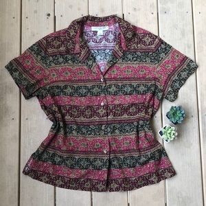 Josephine Chaus Bohemian Button Up